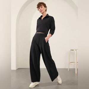 Brooklyn Heights High Rise Pleated Wide Leg Pant